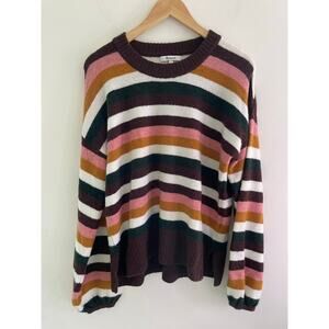 Madewell Striped Payton Pullover Sweater In Coziest Yarn Size Small